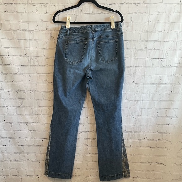 INC International Concepts Blue Flare Jeans size 10 - Picture 8 of 11